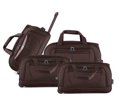 Mirage IZOD Carol Soft shell Lightweight Duffel Rolling Bag 4 Piece Set - Stiles Supply Co.