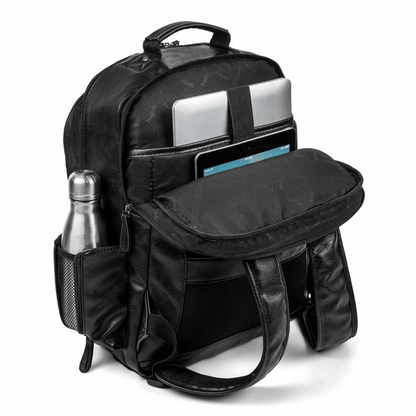 Bugatti Valentino Vegan Leather Backpack with RFID Protection - Stiles Supply Co.