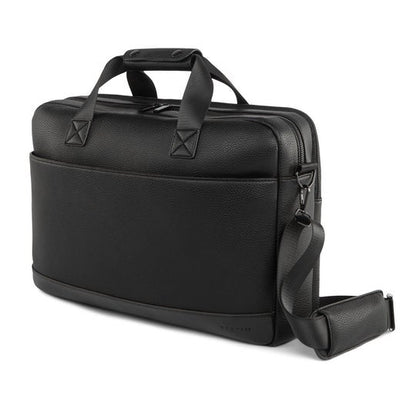 Bugatti Central Briefcase | Professional Vegan Leather Work bag - Stiles Supply Co.