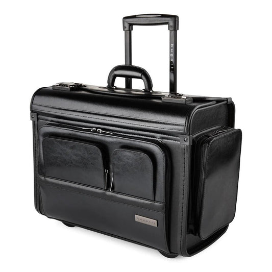 Bugatti Leather Warren Business Case on Wheels - Stiles Supply Co.