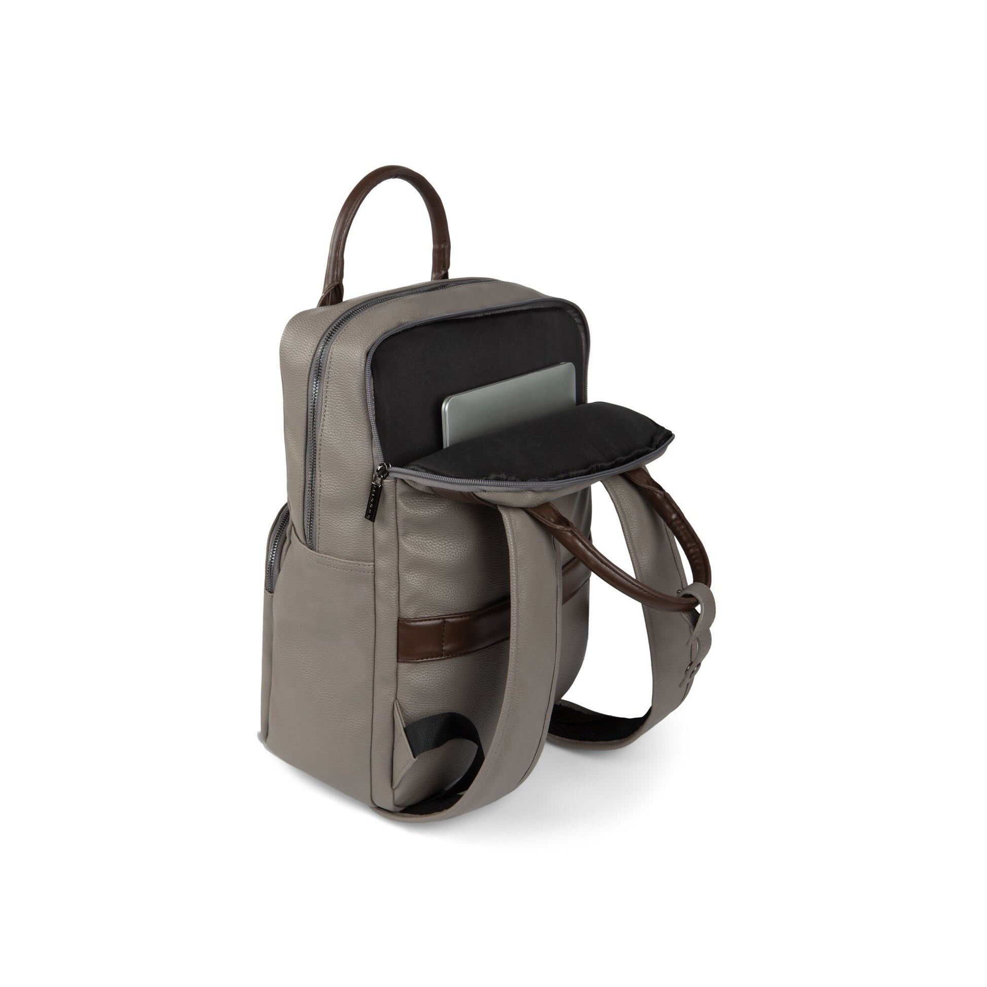 bugatti contrast vegan leather backpack bagdUp Made of durable pebble grain vegan leather Bugatti Contrast Vegan Leather Backpack