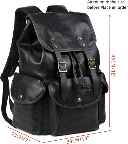 FR Fashion Co. 15.6″ Vegan Leather Laptop Backpack