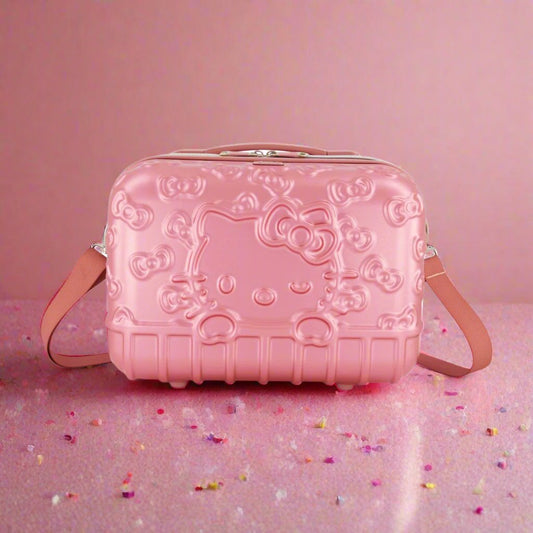 Hello Kitty Pink Molded Carry-on Train Case - Stiles Supply Co.