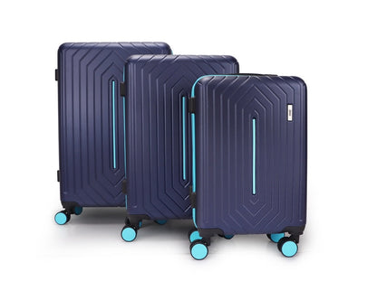 Mirage Mona ABS Hard shell Lightweight 3 Piece Luggage Set - Stiles Supply Co.