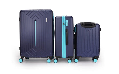 Mirage Mona ABS Hard shell Lightweight 3 Piece Luggage Set - Stiles Supply Co.