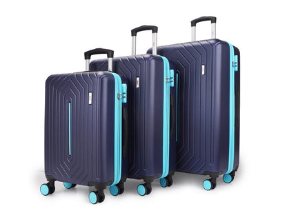 Mirage Mona ABS Hard shell Lightweight 3 Piece Luggage Set - Stiles Supply Co.