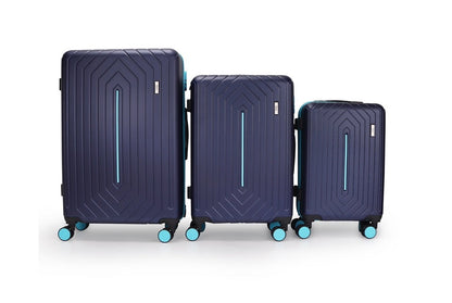 Mirage Mona ABS Hard shell Lightweight 3 Piece Luggage Set - Stiles Supply Co.