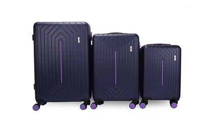 Mirage Mona ABS Hard shell Lightweight 3 Piece Luggage Set - Stiles Supply Co.