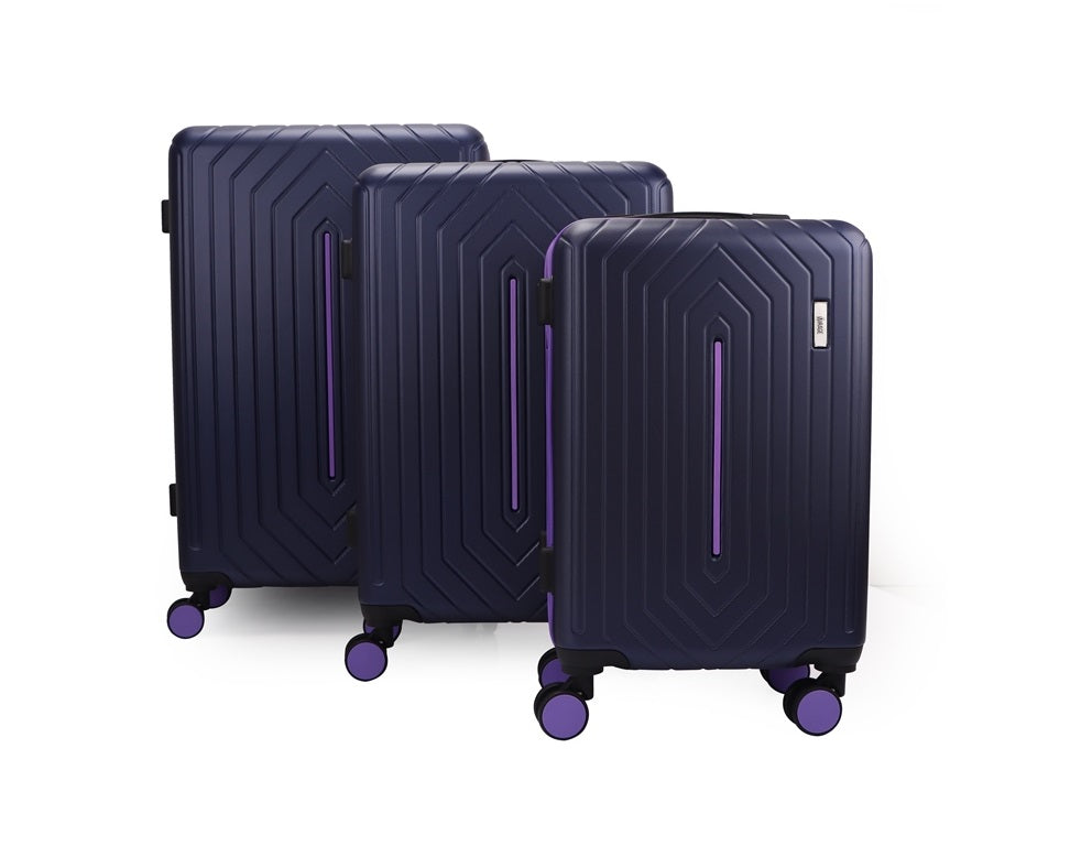 Mirage Mona ABS Hard shell Lightweight 3 Piece Luggage Set - Stiles Supply Co.