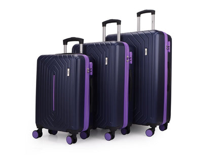 Mirage Mona ABS Hard shell Lightweight 3 Piece Luggage Set - Stiles Supply Co.
