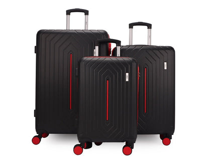 Mirage Mona ABS Hard shell Lightweight 3 Piece Luggage Set - Stiles Supply Co.