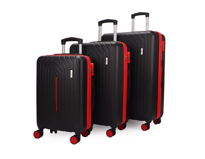 Mirage Mona ABS Hard shell Lightweight 3 Piece Luggage Set - Stiles Supply Co.