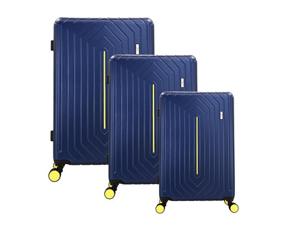 Mirage Mona ABS Hard shell Lightweight 3 Piece Luggage Set - Stiles Supply Co.