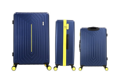 Mirage Mona ABS Hard shell Lightweight 3 Piece Luggage Set - Stiles Supply Co.