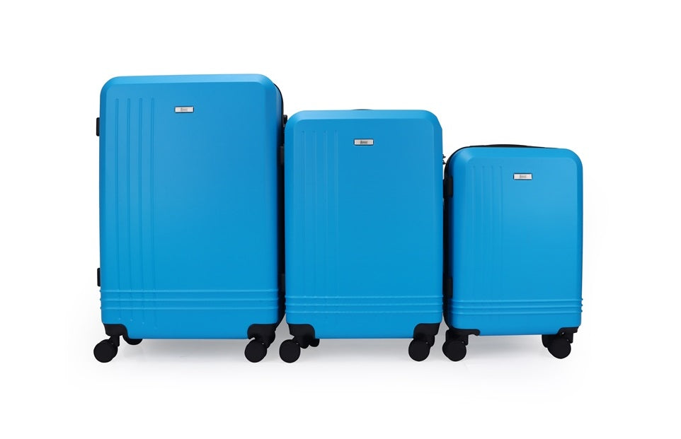 Mirage Alisa ABS Hard shell Lightweight 3 Piece Luggage Set - Stiles Supply Co.