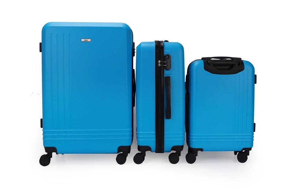 Mirage Alisa ABS Hard shell Lightweight 3 Piece Luggage Set - Stiles Supply Co.