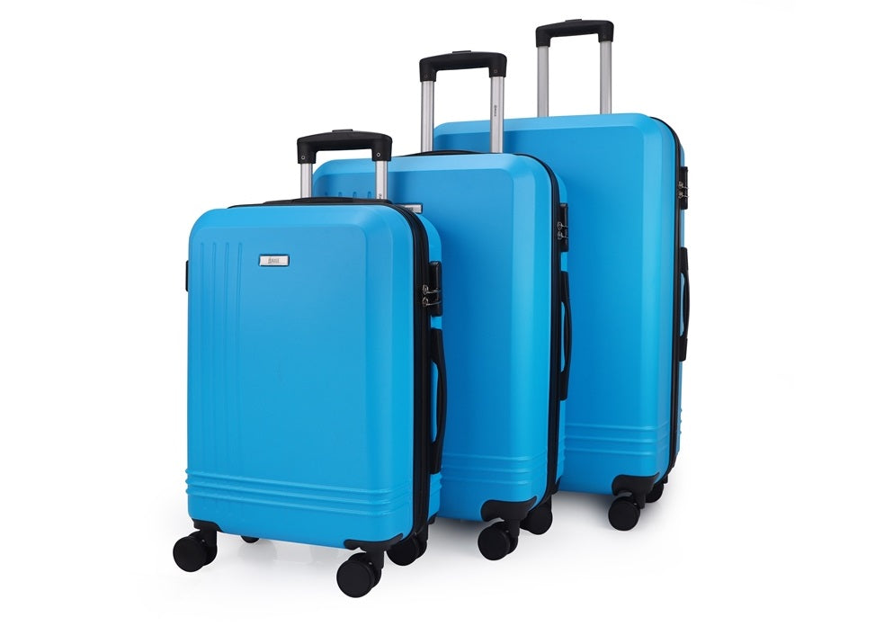 Mirage Alisa ABS Hard shell Lightweight 3 Piece Luggage Set - Stiles Supply Co.