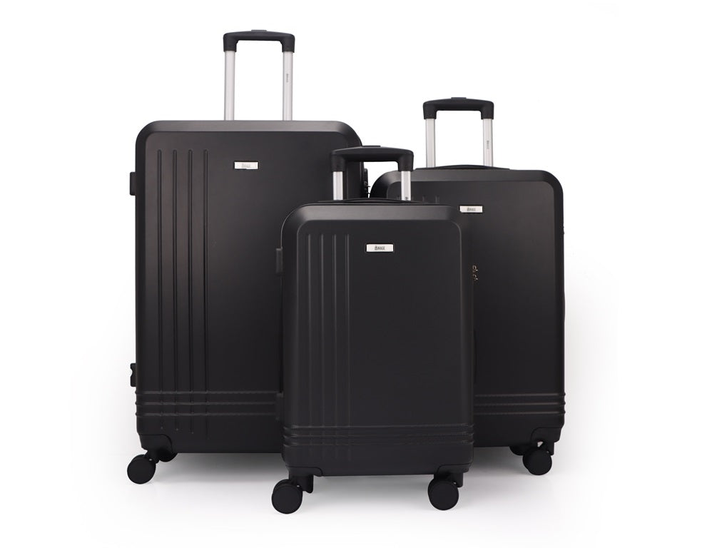 Mirage Alisa ABS Hard shell Lightweight 3 Piece Luggage Set - Stiles Supply Co.