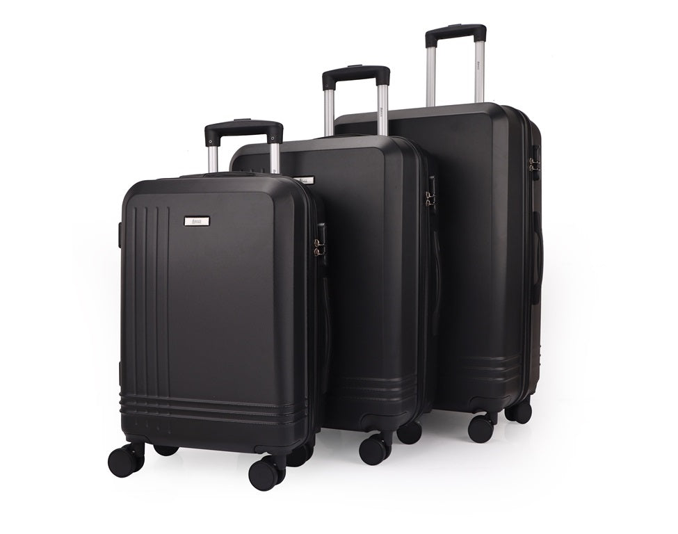 Mirage Alisa ABS Hard shell Lightweight 3 Piece Luggage Set - Stiles Supply Co.