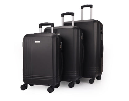Mirage Alisa ABS Hard shell Lightweight 3 Piece Luggage Set - Stiles Supply Co.
