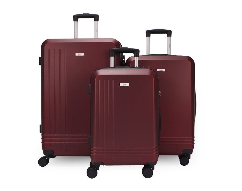 Mirage Alisa ABS Hard shell Lightweight 3 Piece Luggage Set - Stiles Supply Co.