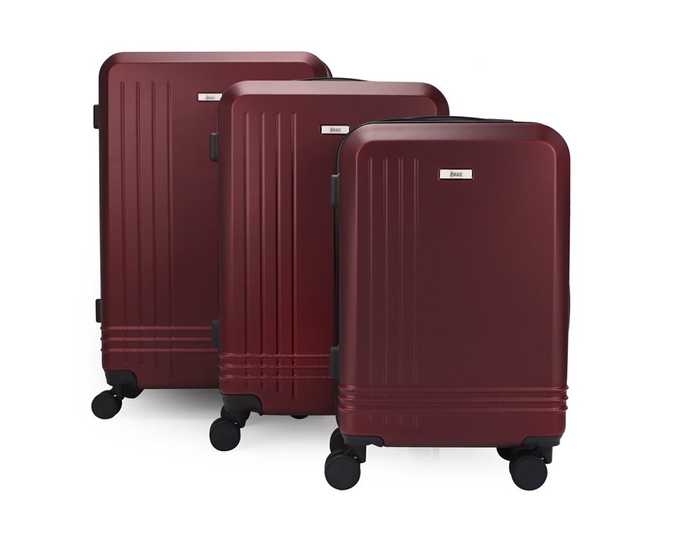 Mirage Alisa ABS Hard shell Lightweight 3 Piece Luggage Set - Stiles Supply Co.