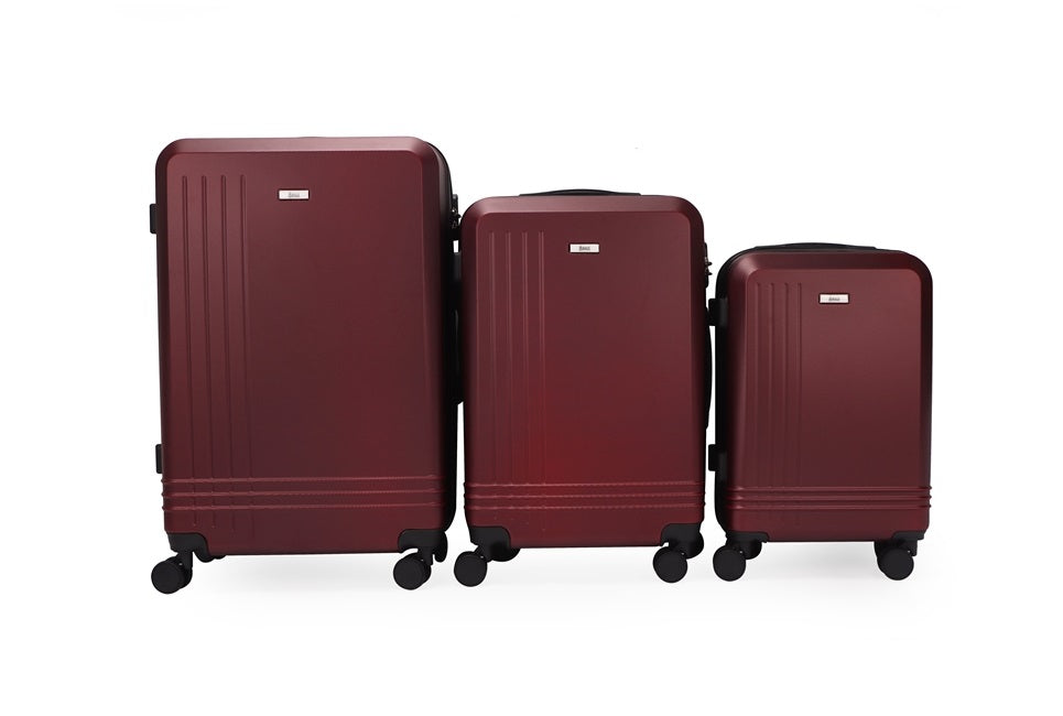 Mirage Alisa ABS Hard shell Lightweight 3 Piece Luggage Set - Stiles Supply Co.