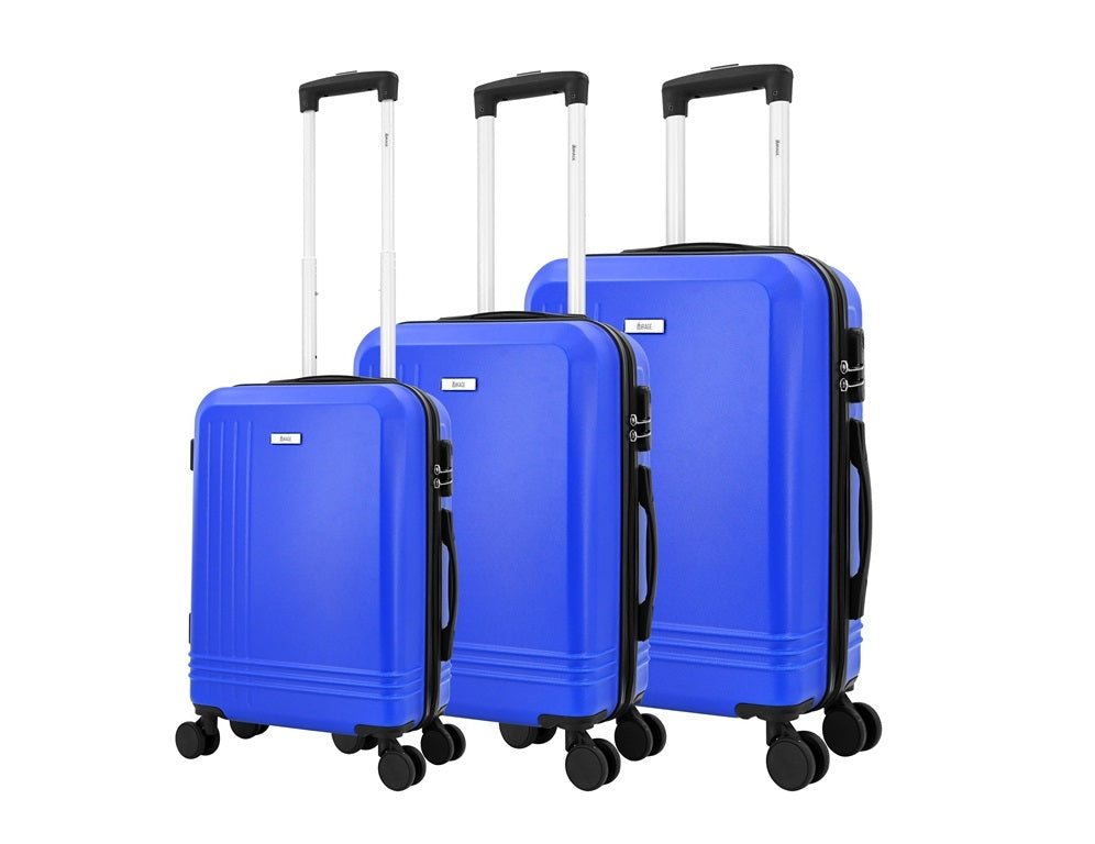 Mirage Alisa ABS Hard shell Lightweight 3 Piece Luggage Set - Stiles Supply Co.