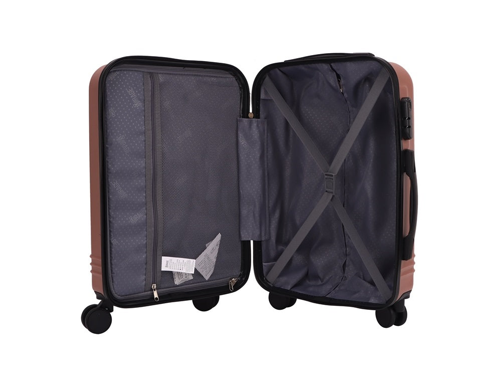 Mirage Alisa ABS Hard shell Lightweight 3 Piece Luggage Set - Stiles Supply Co.