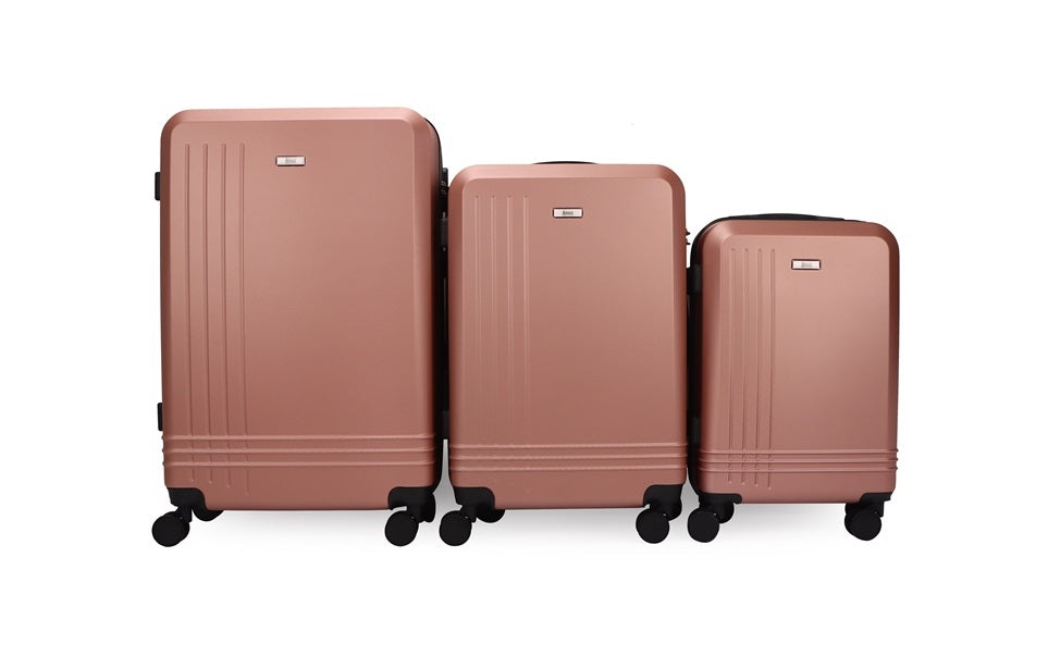 Mirage Alisa ABS Hard shell Lightweight 3 Piece Luggage Set - Stiles Supply Co.