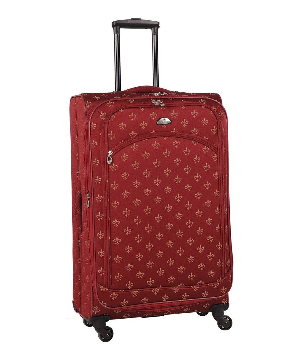 American Flyer Fleur de Lis 5-Piece Spinner Luggage Set