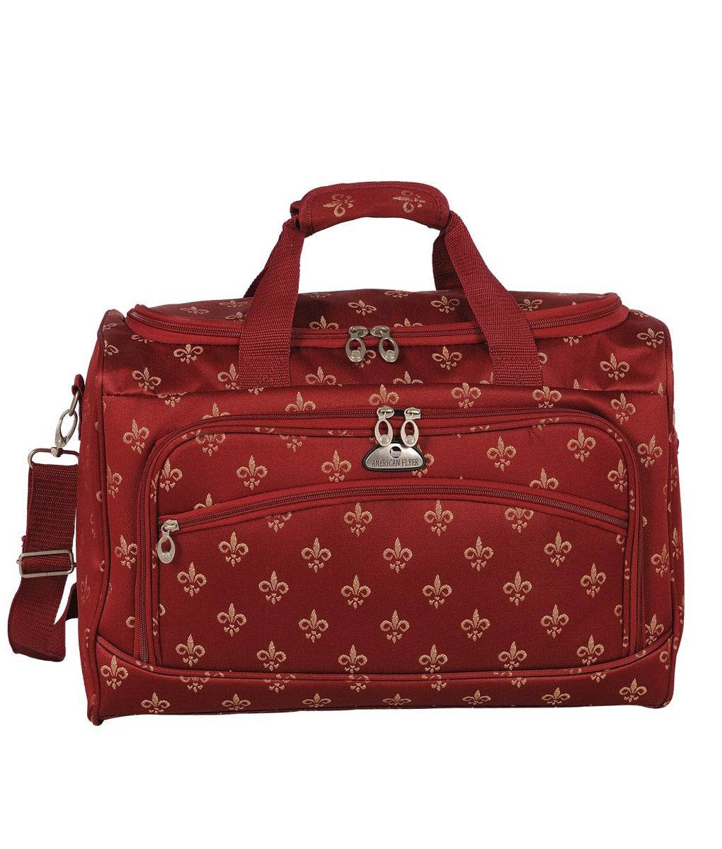 American Flyer Fleur de Lis 5-Piece Spinner Luggage Set