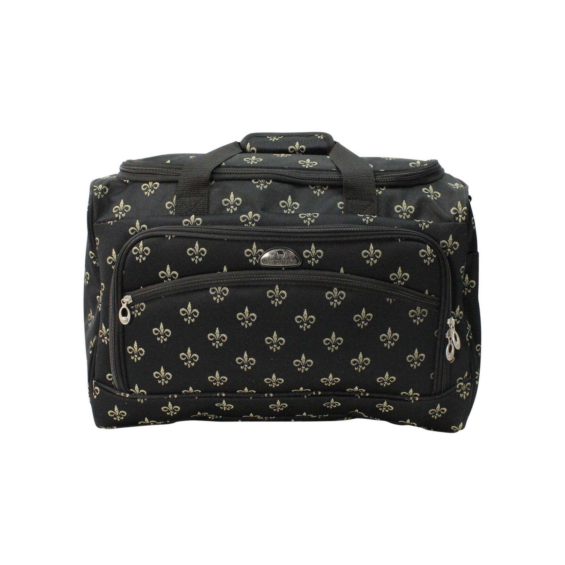 American Flyer Fleur de Lis 3-Piece Spinner Luggage Set