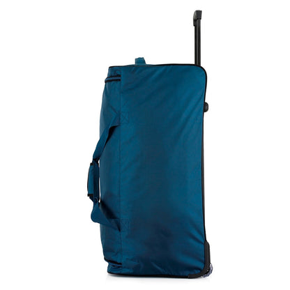 IZOD Katy Lightweight Soft Shell Rolling Duffel Bag with Wheels and Telescopic Handle – Travel-Ready Luggage Duffel