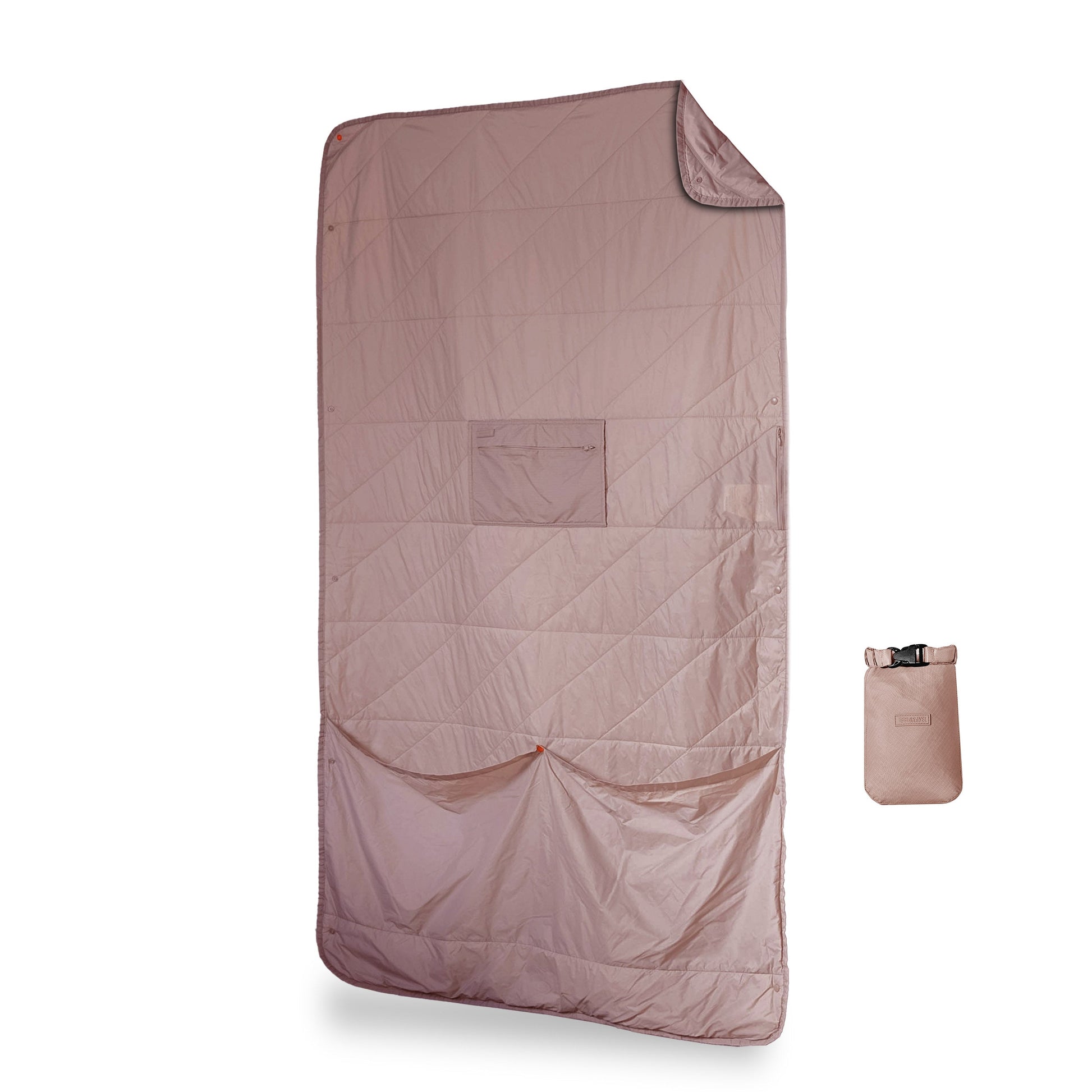 Gravel Layover™ Travel Blanket - Packable & Puffy | Quartz - Stiles Supply Co.