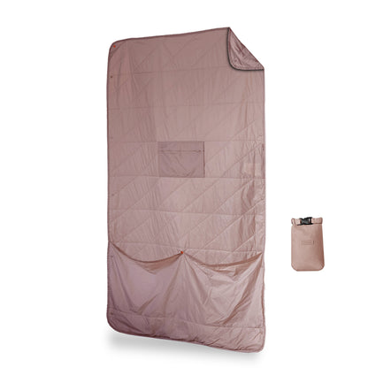 Gravel Layover™ Travel Blanket - Packable & Puffy | Quartz - Stiles Supply Co.