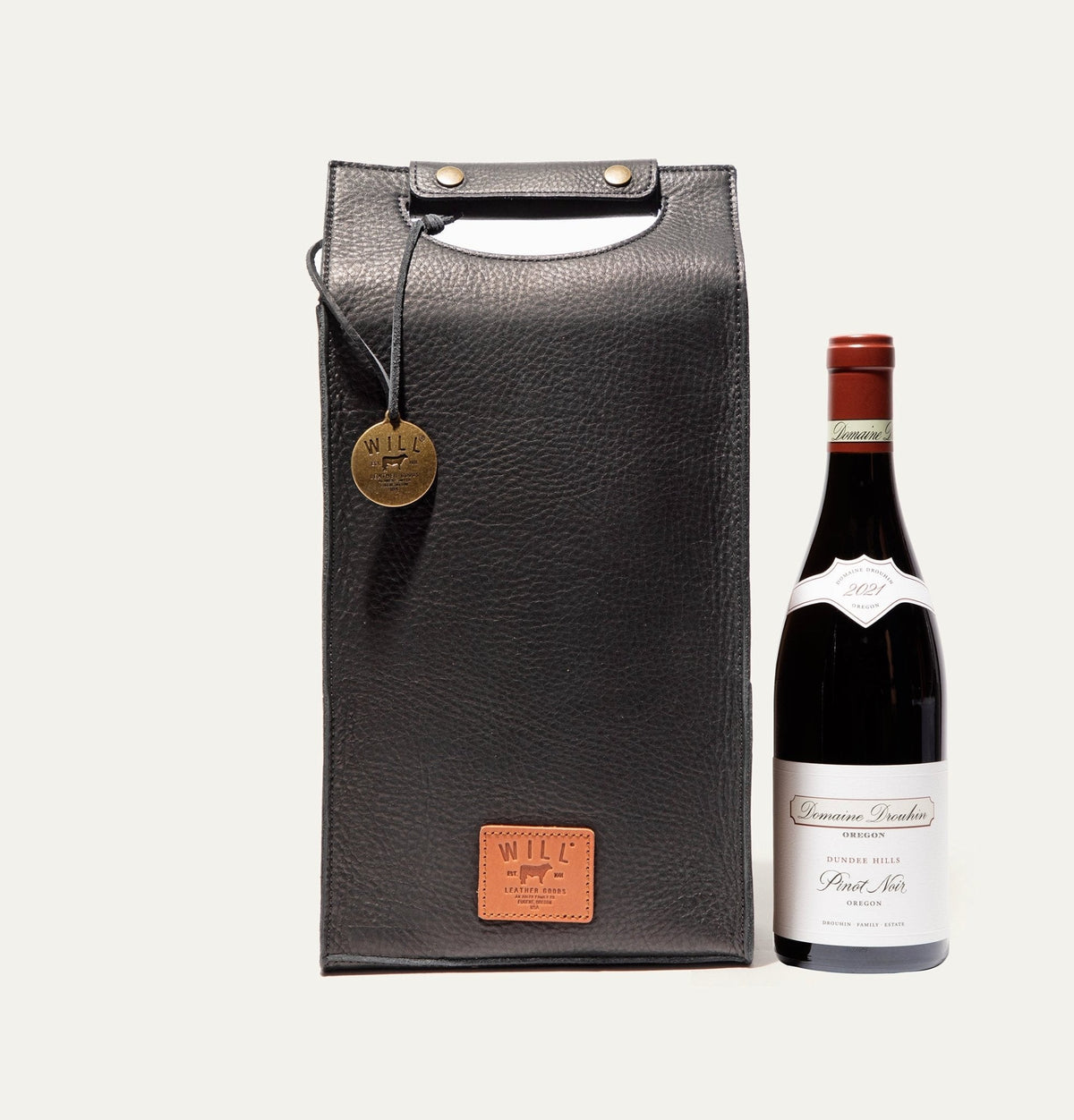 Will Leather Goods Double Leather Wine Case