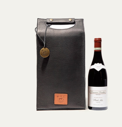 Will Leather Goods Double Leather Wine Case