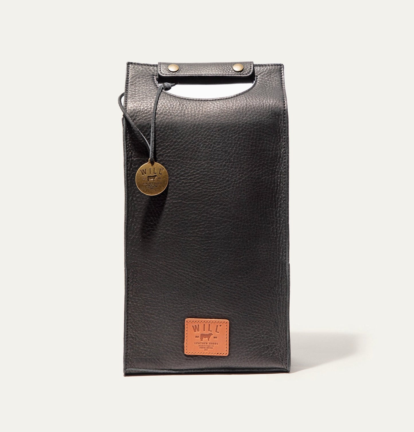 Will Leather Goods Double Leather Wine Case