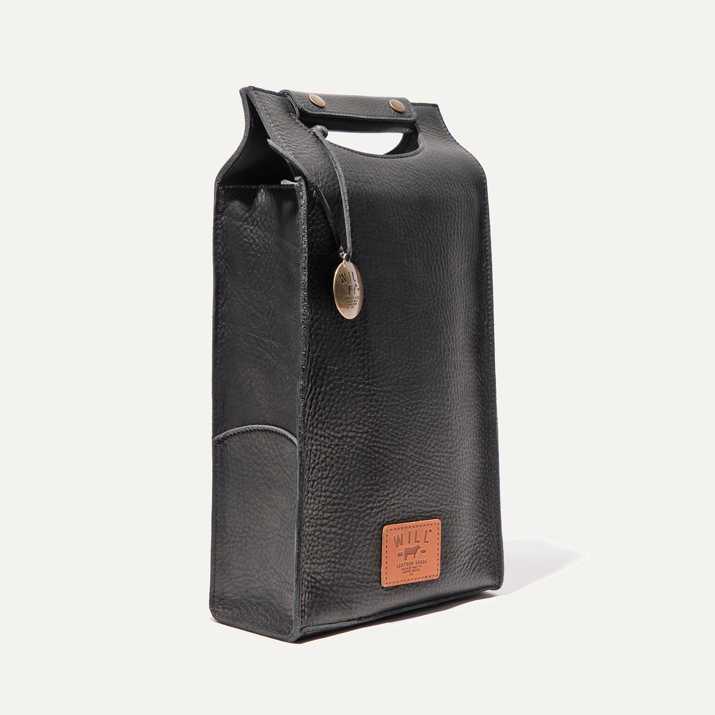 Will Leather Goods Double Leather Wine Case