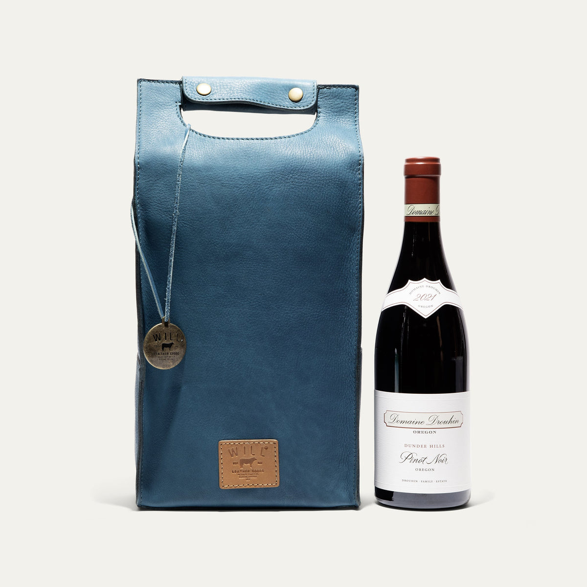Will Leather Goods Double Leather Wine Case