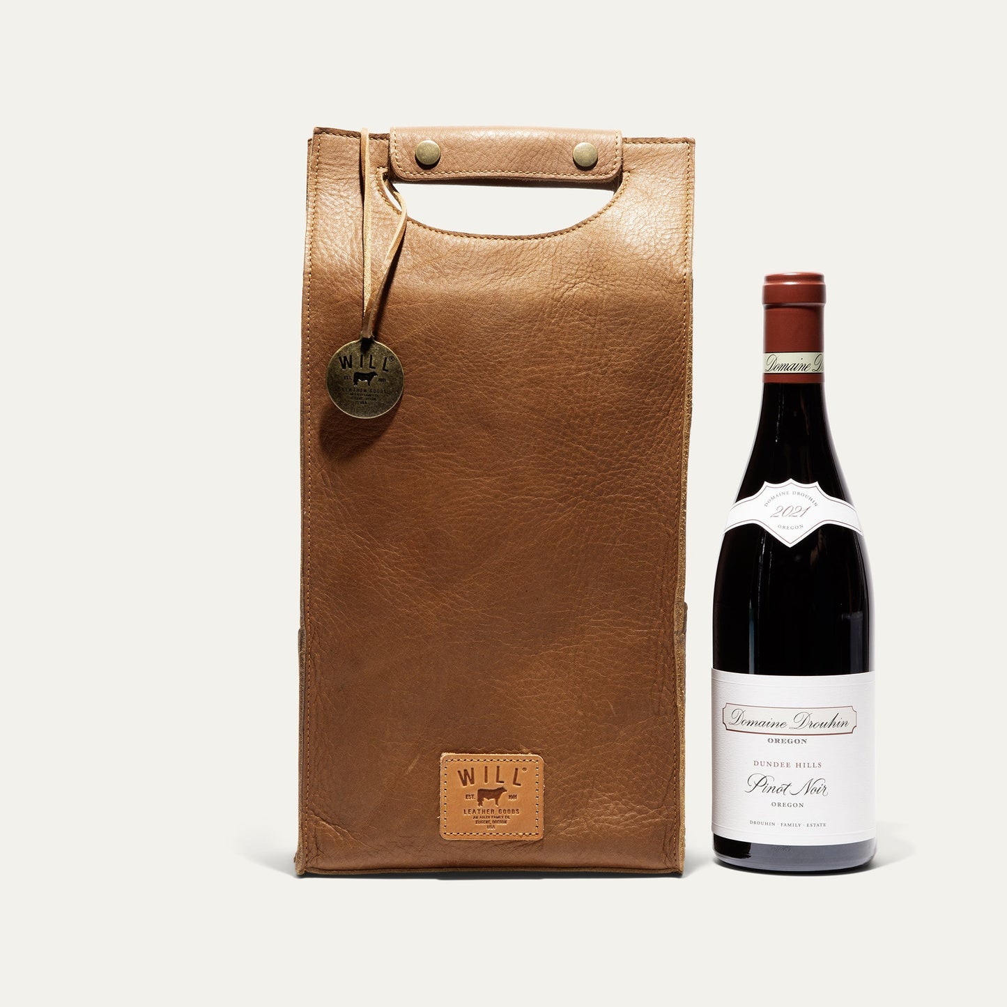 Will Leather Goods Double Leather Wine Case