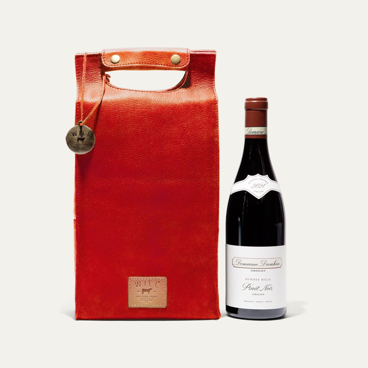 Will Leather Goods Double Leather Wine Case