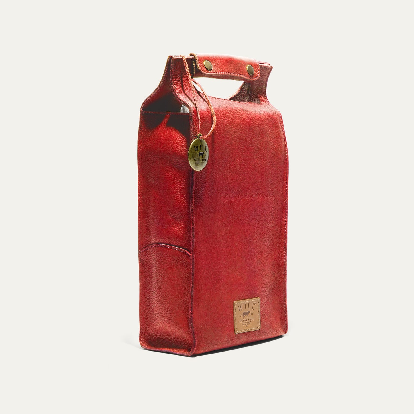 Will Leather Goods Double Leather Wine Case