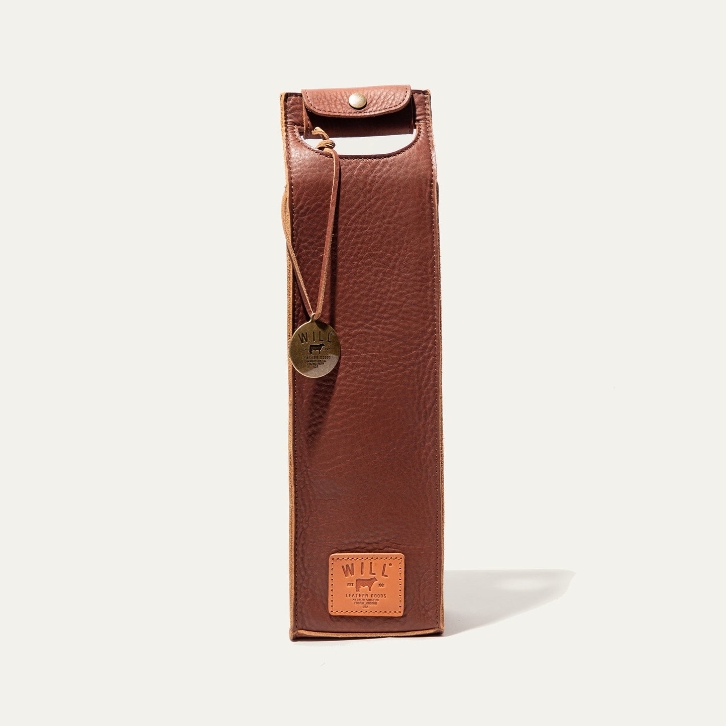 Will Leather Goods Single Leather Wine Case
