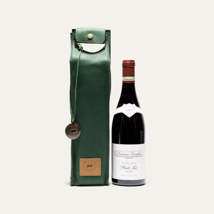 Will Leather Goods Single Leather Wine Case