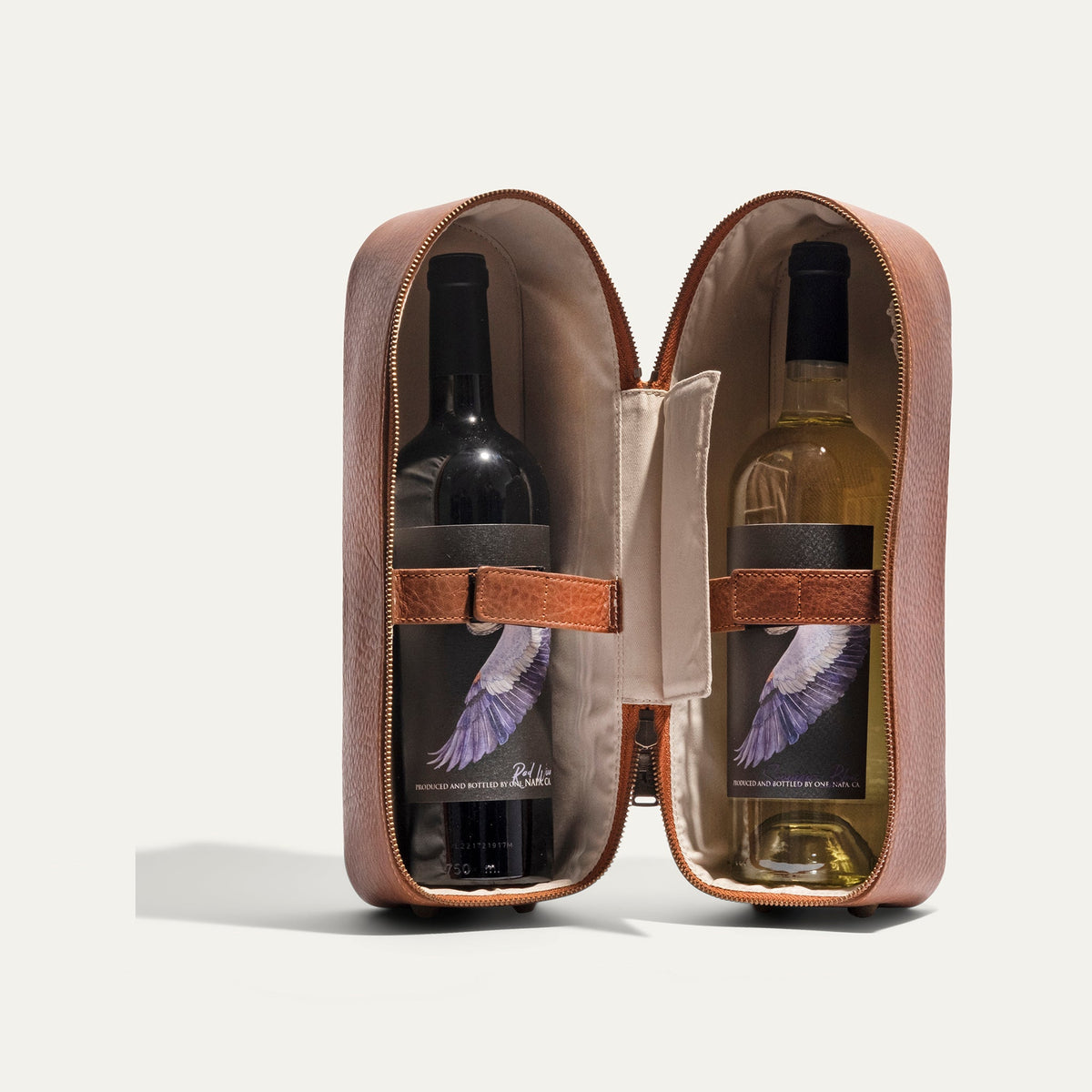 Will Leather Goods Hard Double Leather Wine Case