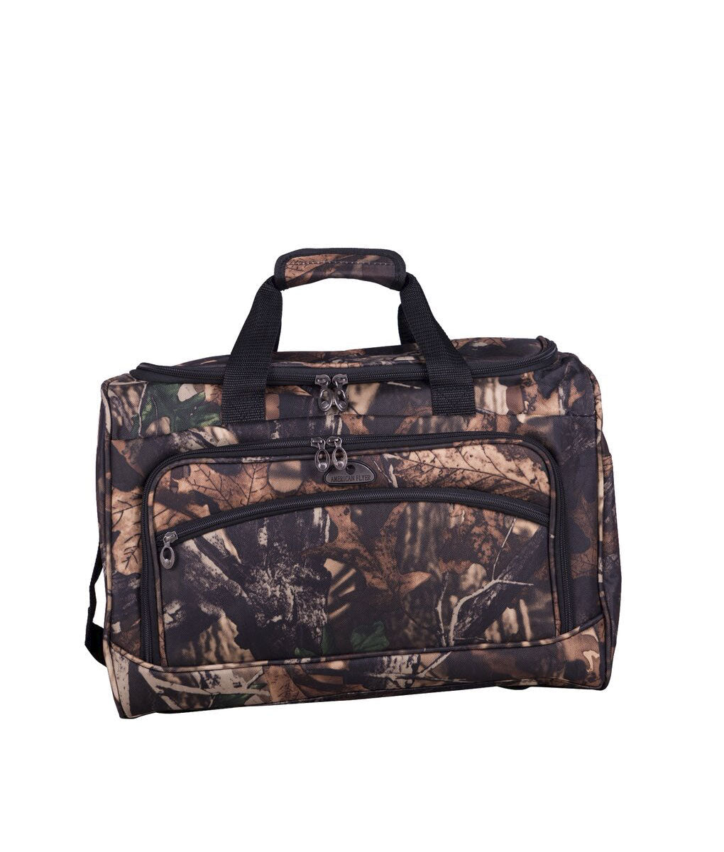 American Flyer Camo Green 5-Piece Spinner Luggage Set