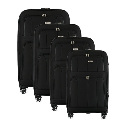 Grace Soft side Lightweight Expandable with 360° Dual Spinning Wheels and Combo Lock – Includes 32", 28", 24", 20" 4-Piece Luggage Set