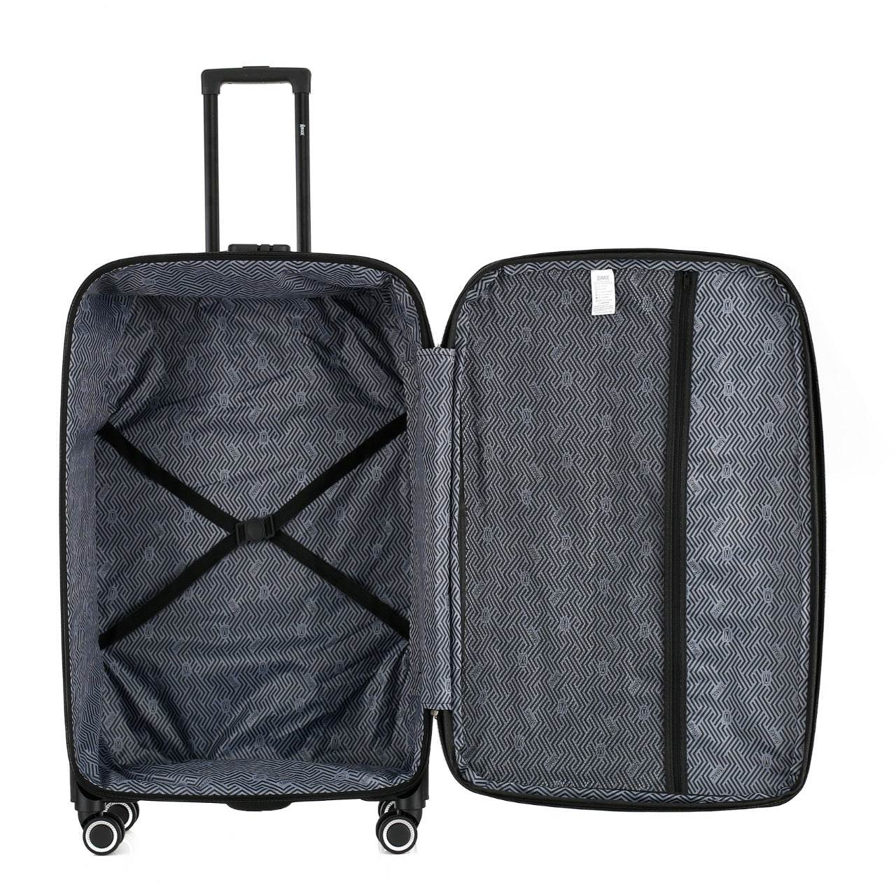 Grace Soft side Lightweight Expandable with 360° Dual Spinning Wheels and Combo Lock – Includes 32", 28", 24", 20" 4-Piece Luggage Set